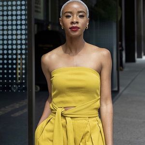 Amazon The Drop Women's Citronelle Wrap-Around Rib Cropped Top by @signedblake